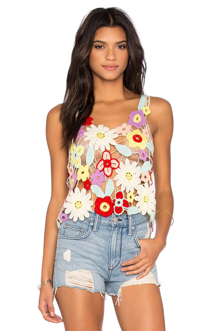 Flower Crochet Tank