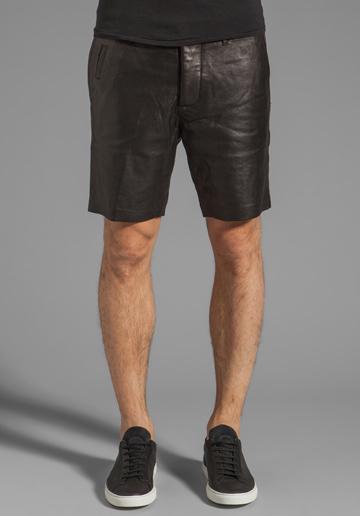 Mackage Manuel Leather Short In Black