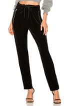 Velvet Zip Track Pant