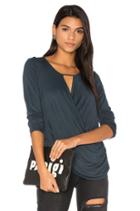 Ruched Surplice Top