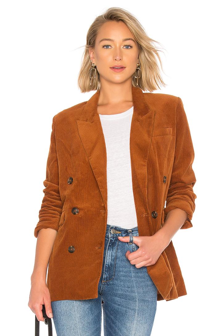 Double Breasted Corduroy Jacket