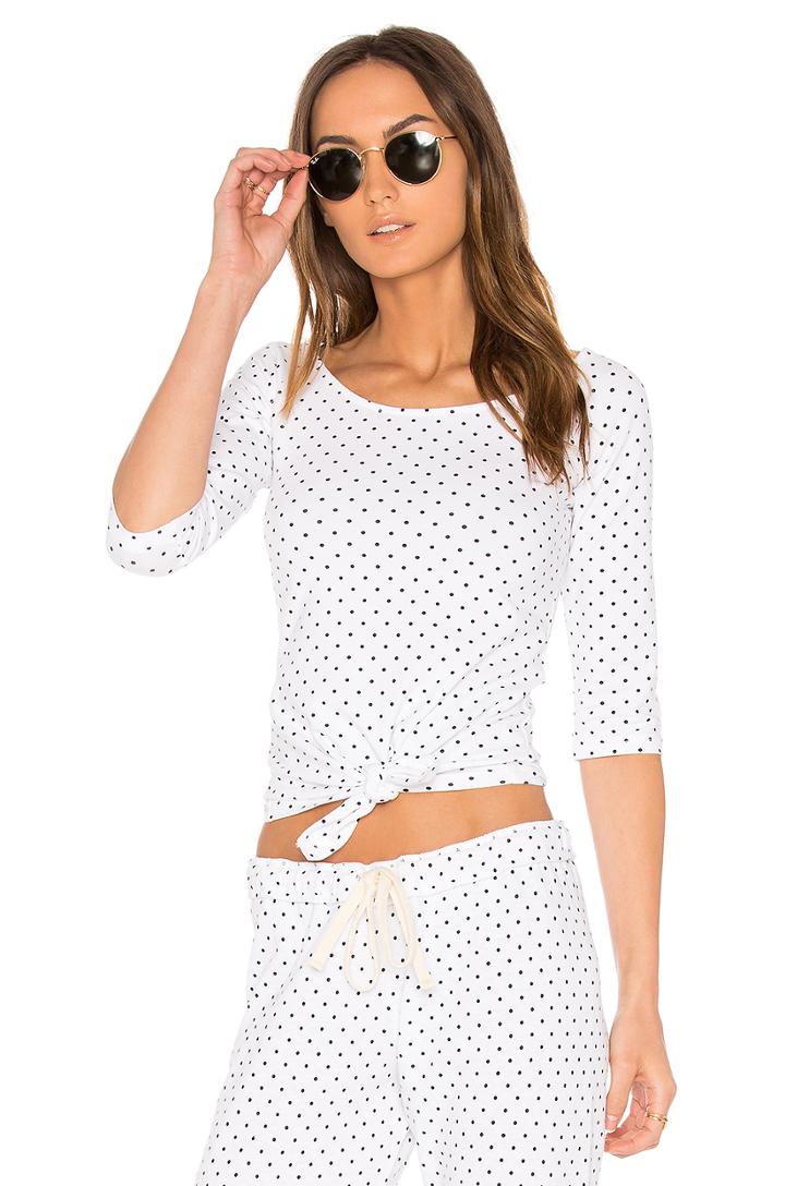 Swiss Dot Off The Shoulder Top