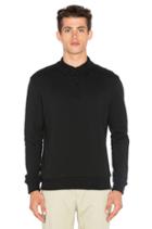 Flat Knit Collar Sweatshirt