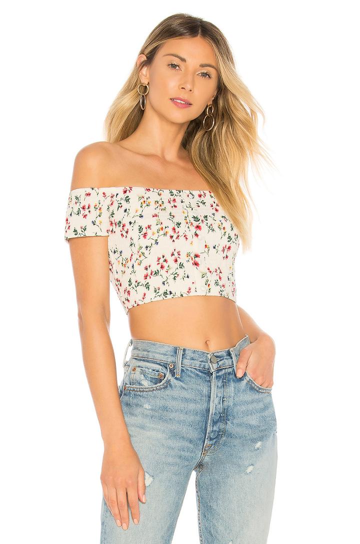 Beckie Smocked Crop Top