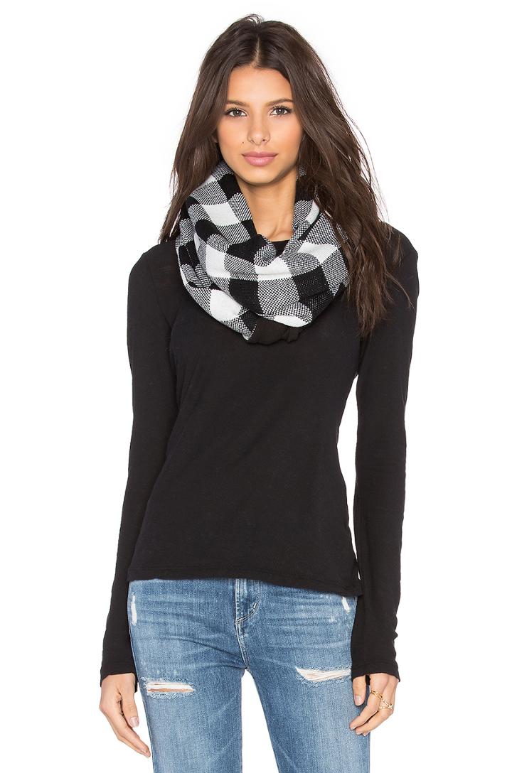 Fleece Lined Plaid Infinity Scarf