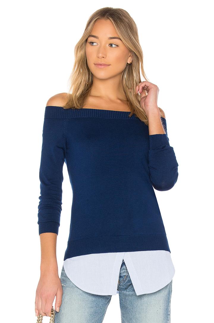 Bleeker Off Shoulder Sweater