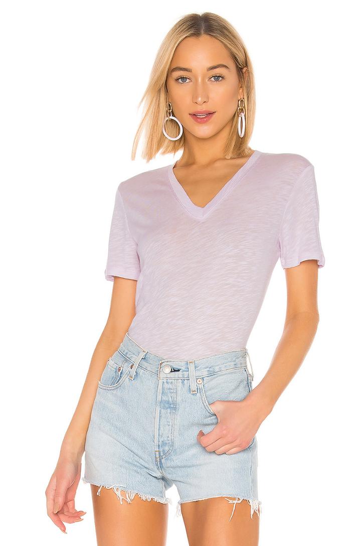 Everly Short Sleeve V Neck Tee