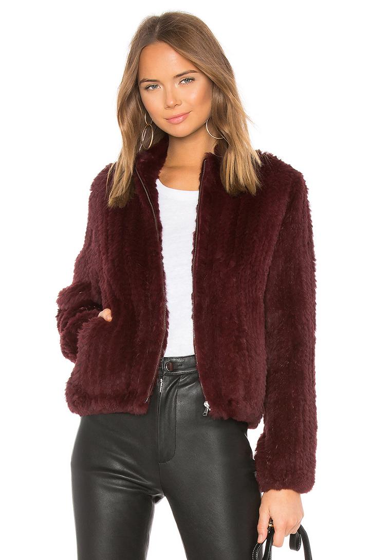 Fur Bomber Jacket
