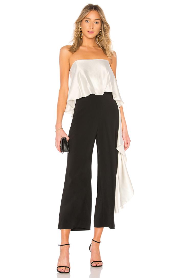 Jacqueline Cropped Ruffle Jumpsuit
