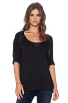 Leather & Fleece Baseball Top