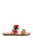 Embroidered Slide Sandal