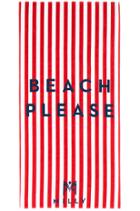 Beach Please Striped Beach Towel