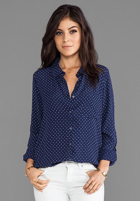 Soft Joie Annabella Buttom Up In Navy