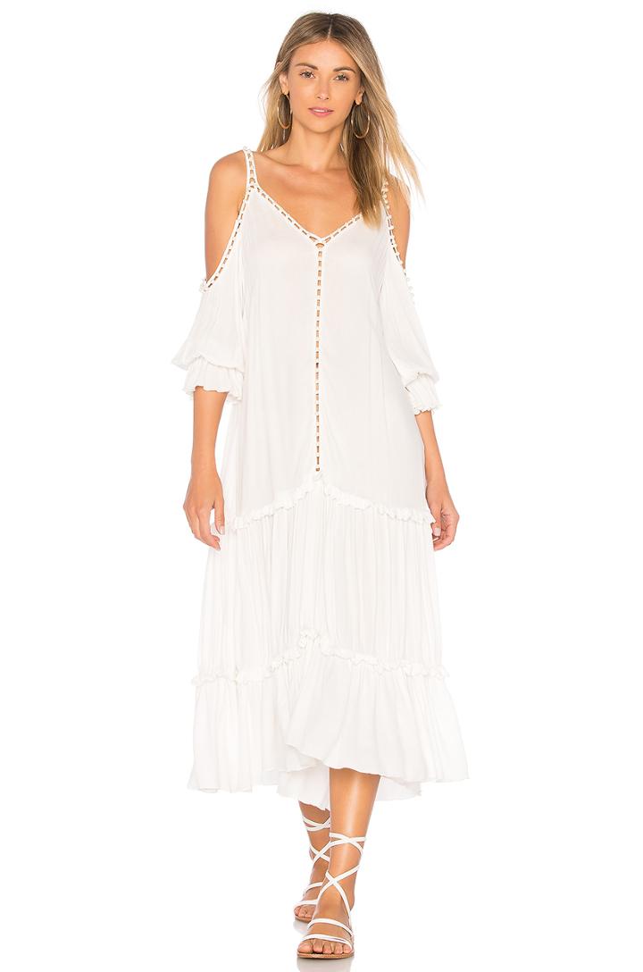 Studded V Neck Dress