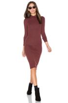 Long Sleeve Mock Neck Dress