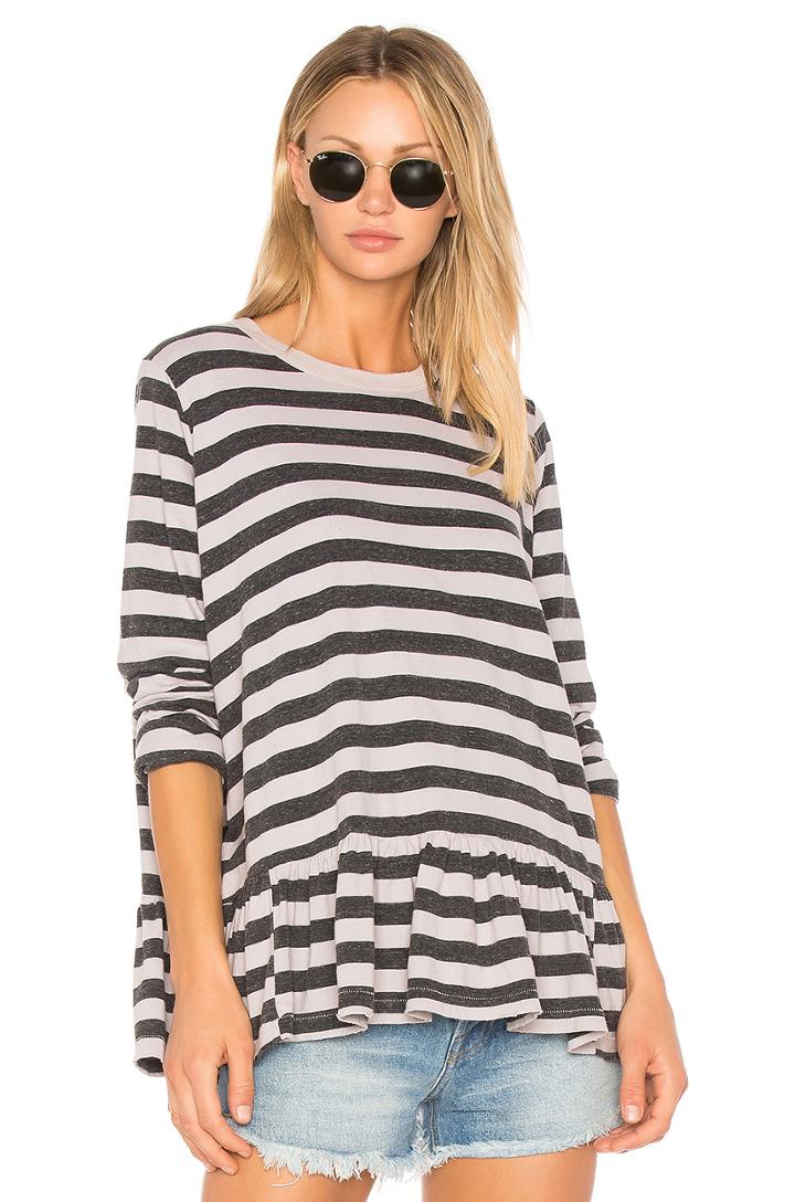 The Baggy Ruffle Long Sleeve Tee