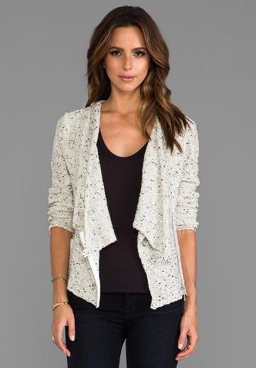 Greylin Olivia Sweater Jacket In White