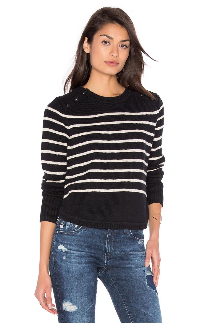 Stripe Crew Neck Sweater