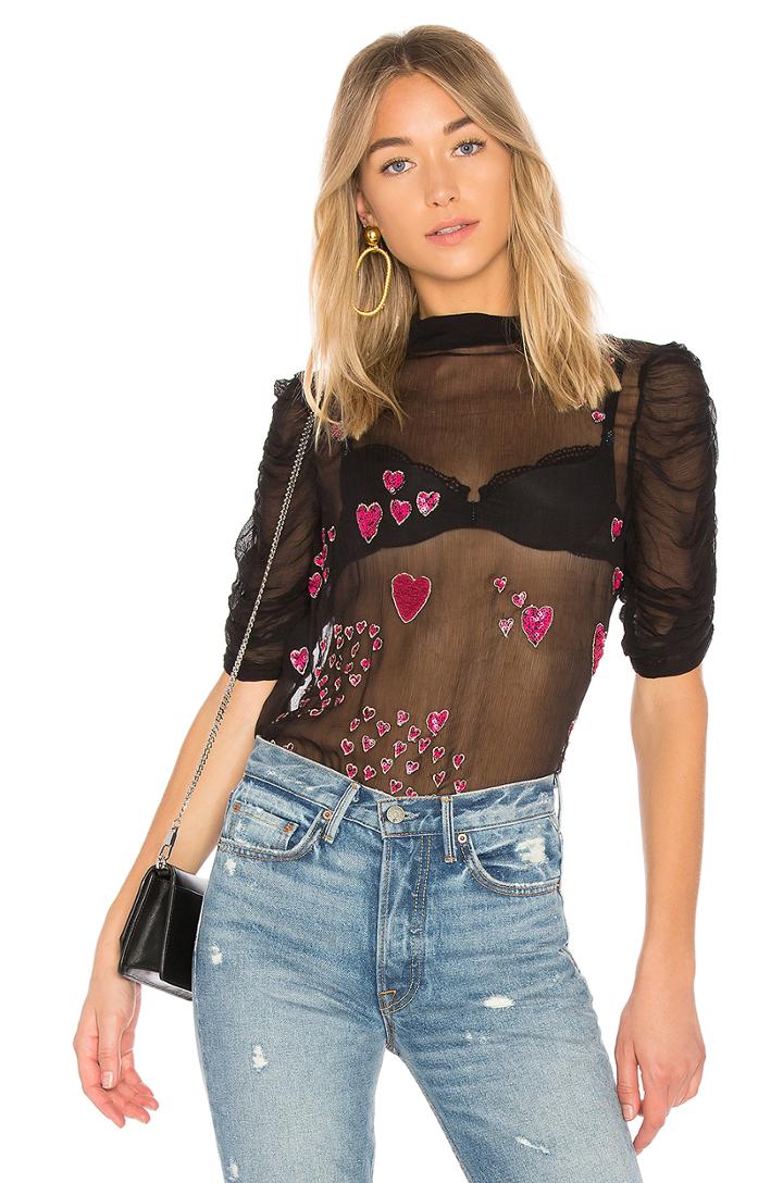 So In Love Embroidered Blouse