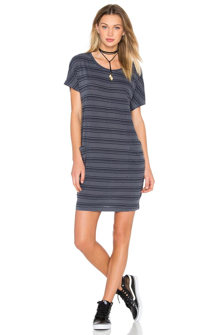 Stripe Supima Slub Jersey Tee Dress