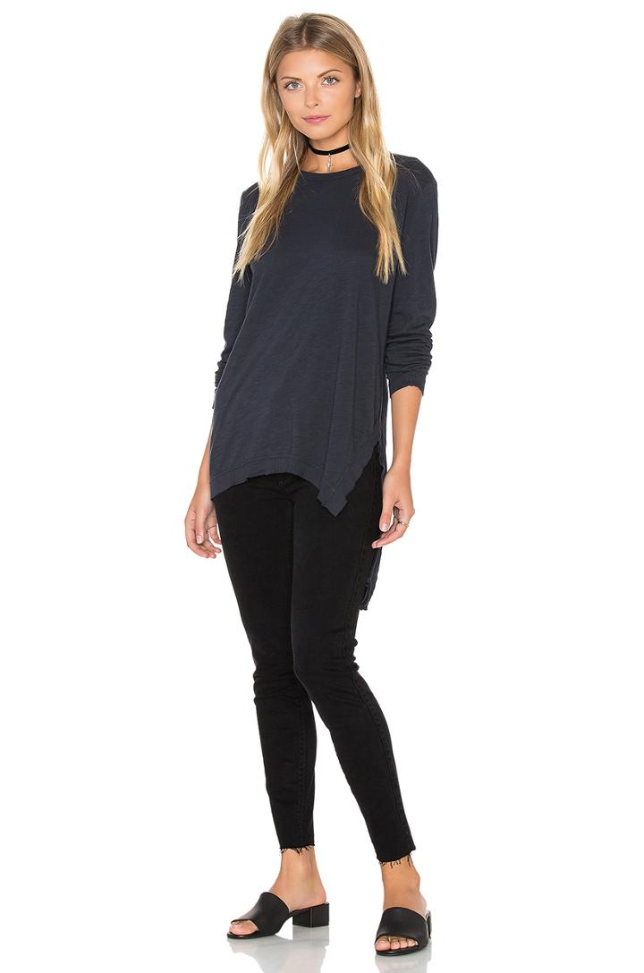 Long Sleeve Asymmetrical Top