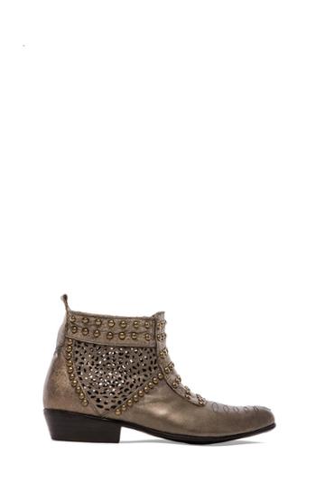 Anine Bing Studded Boots In Gray