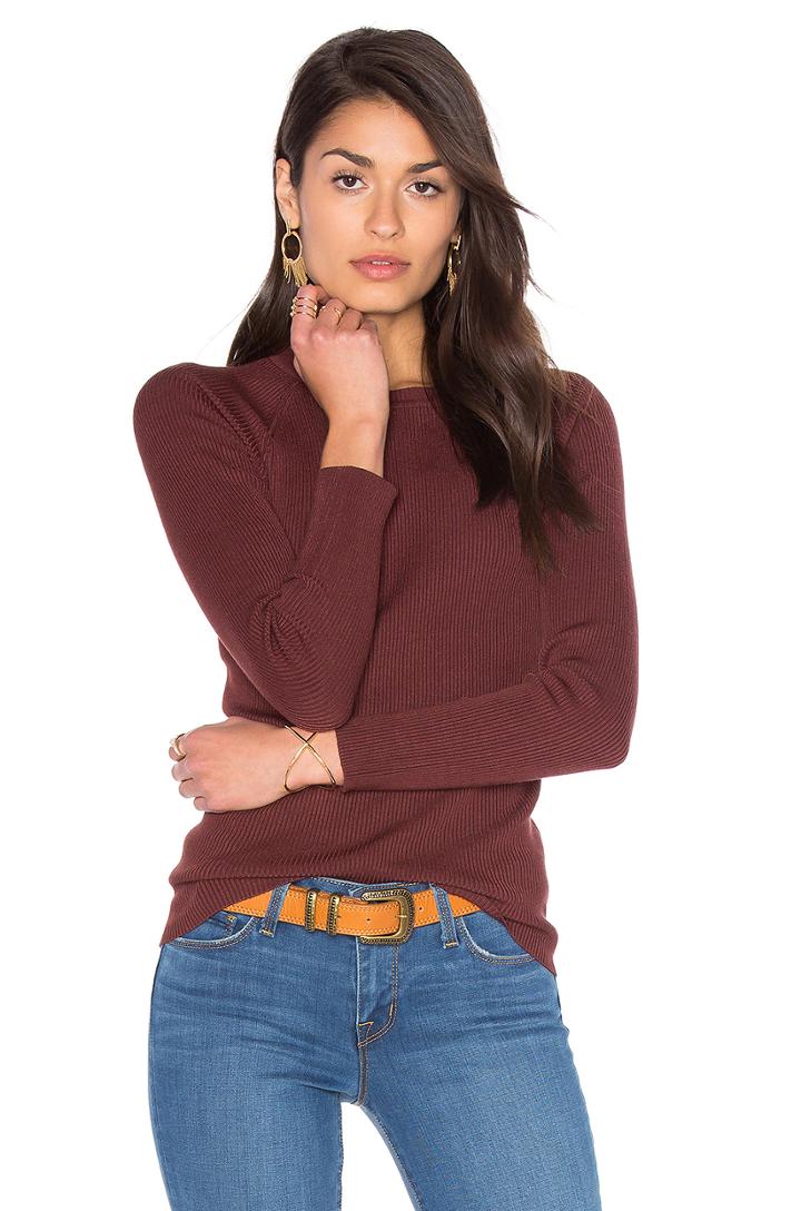 Rib Crew Neck Sweater