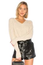 Puffed Sleeve V Neck With Thumbholes