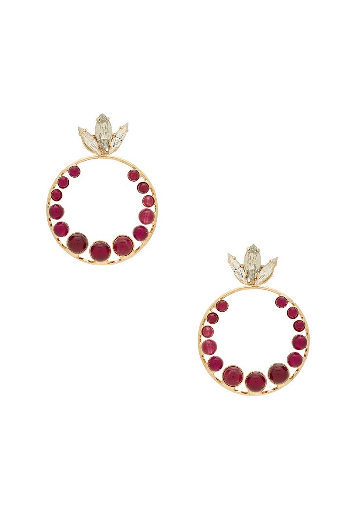Hoop Swing Crystal Earring