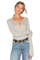 Cashmere Long Sleeve Henley Top
