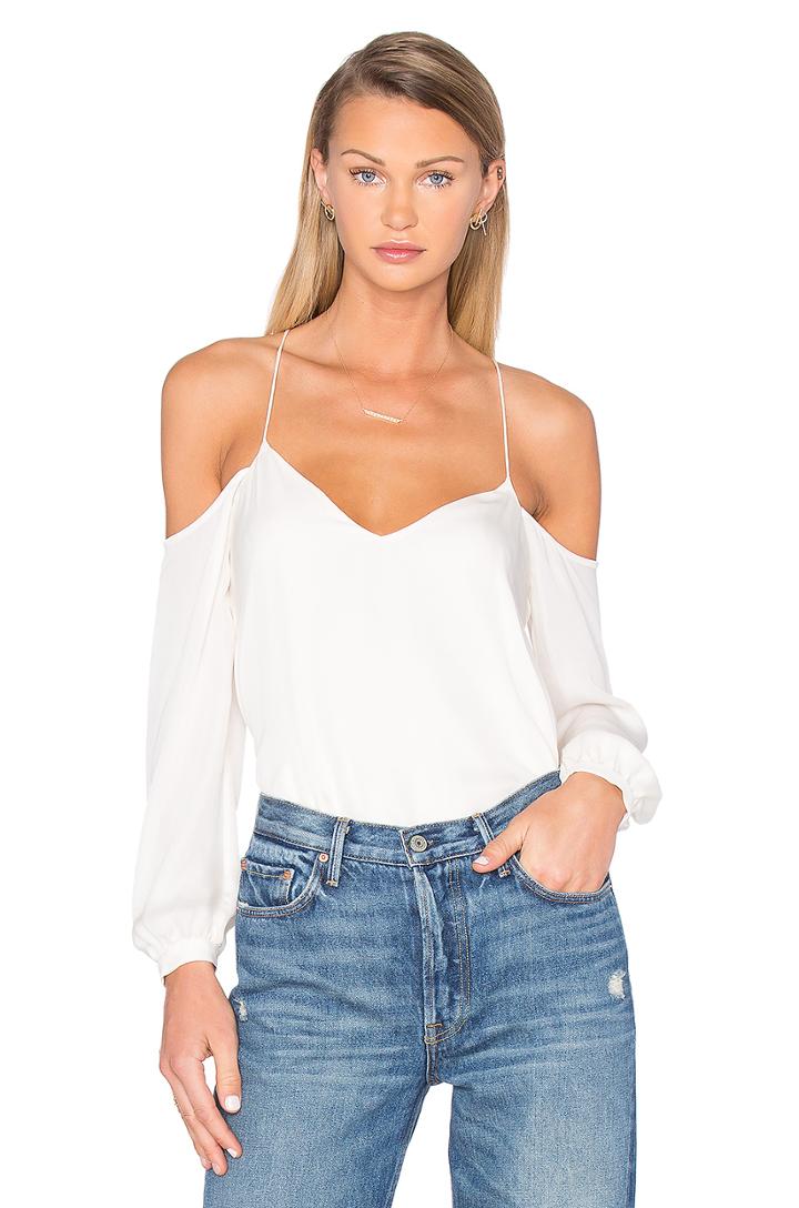 Long Sleeve Cold Shoulder Blouse