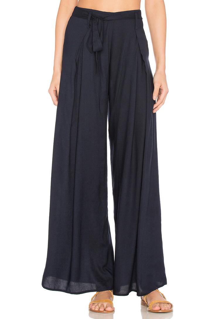 Tie Waist Wide Leg Pant