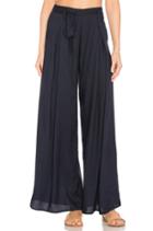 Tie Waist Wide Leg Pant