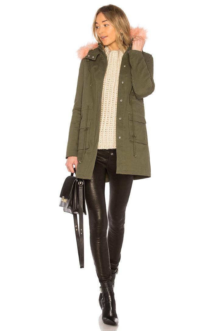 Cora Parka Jacket With Faux Fur