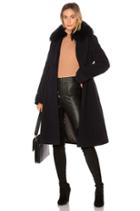 Nia Coat With Raccoon Fur