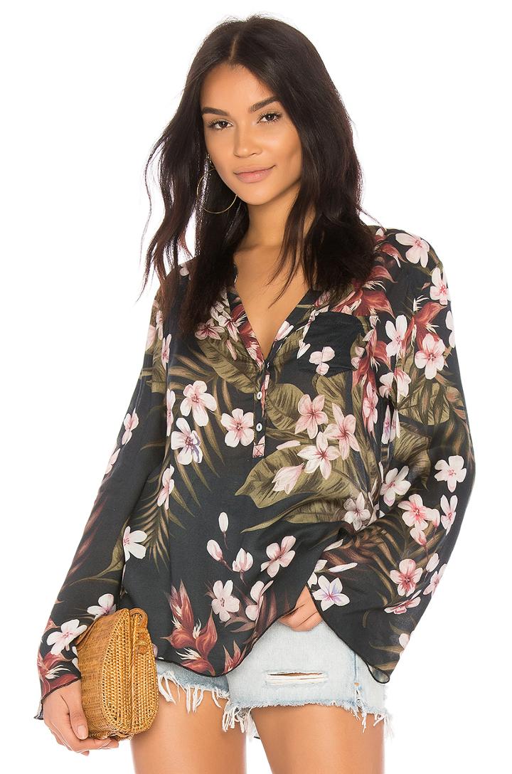 Button Shirttail Top