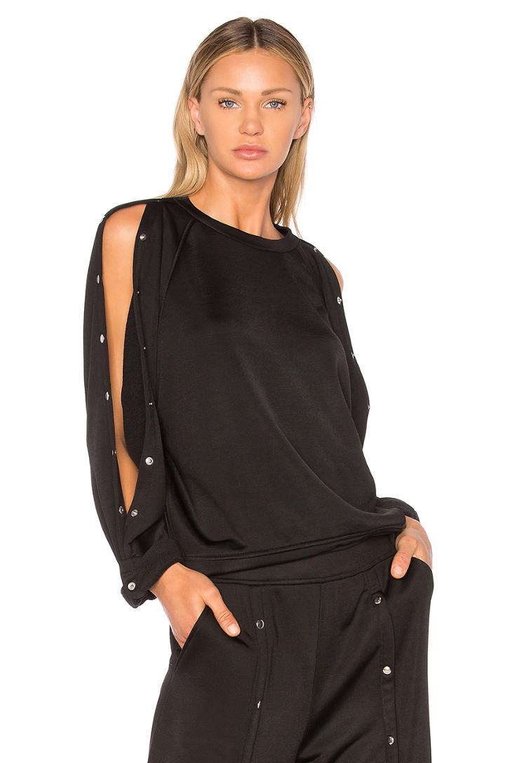 Sleek Snap Sweatshirt