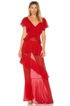 Silk Ruffle Dress