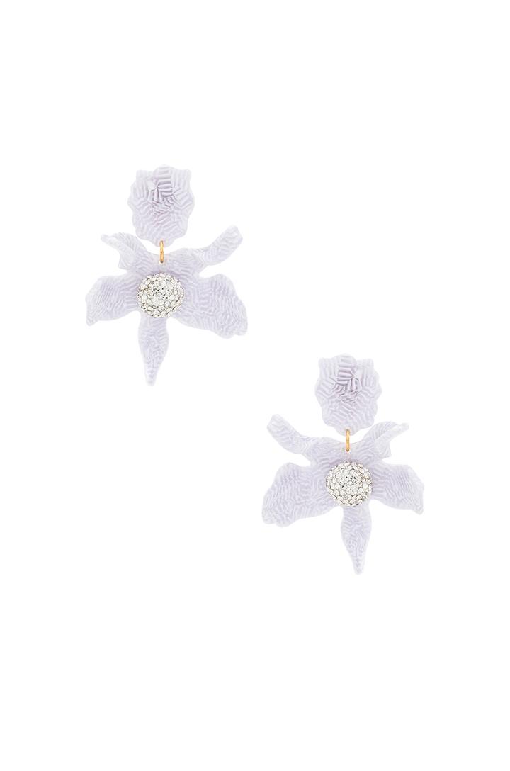 Crystal Lily Earrings