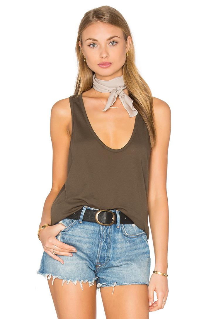 Tissue Jersey Loose Racer Tank
