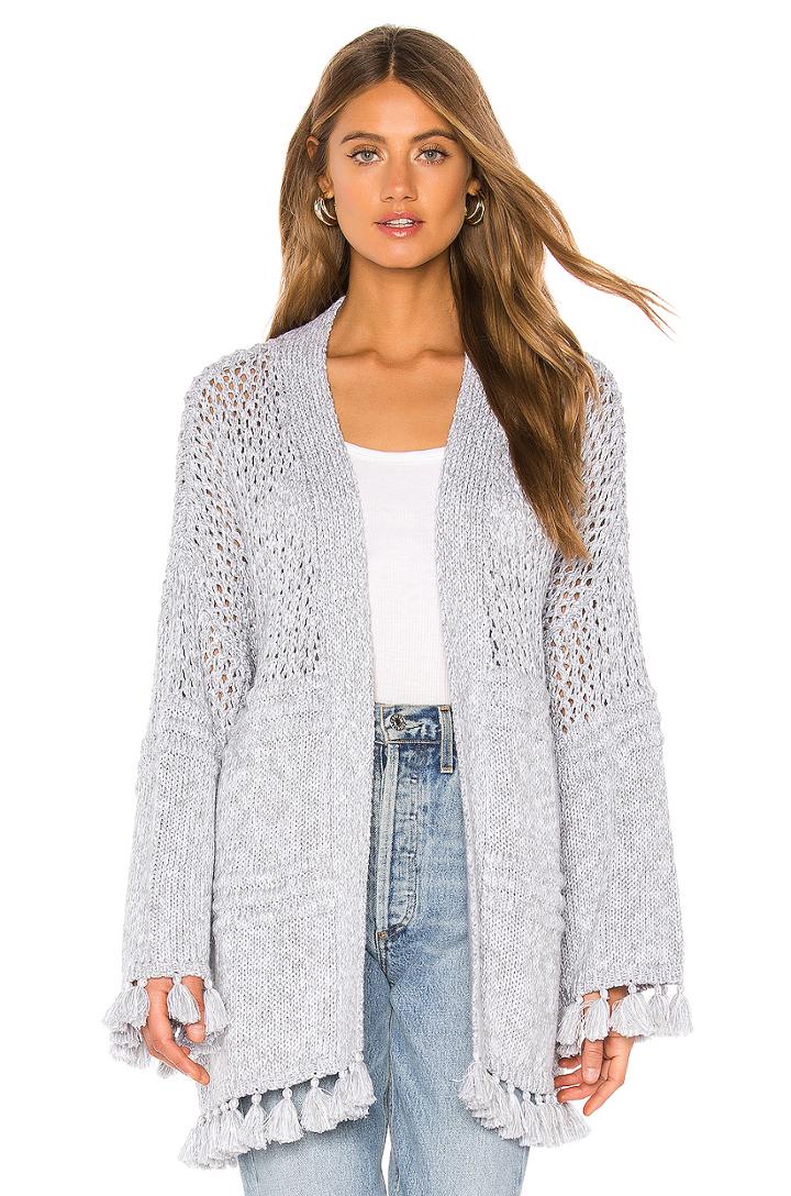 Tassel Open Cardigan
