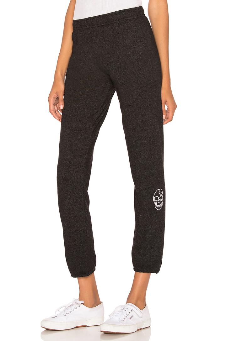 Skull Embroidered Sweats