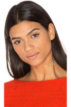Double Pave Spike Collar Necklace