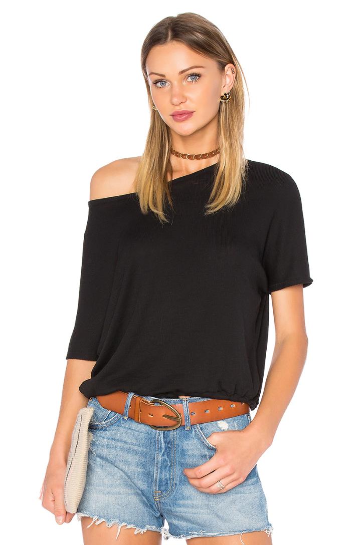 Oversized Drawstring Dolman Tee