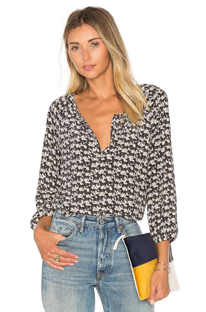 Coralee Silk Blouse