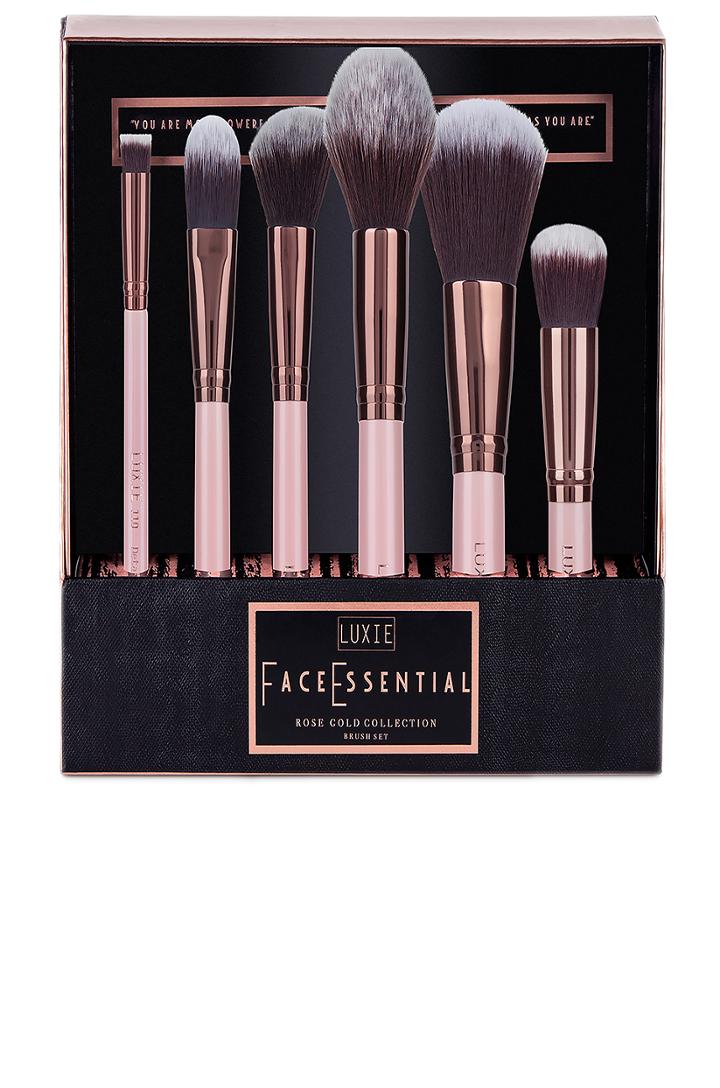 Rose Gold Face Brush Set