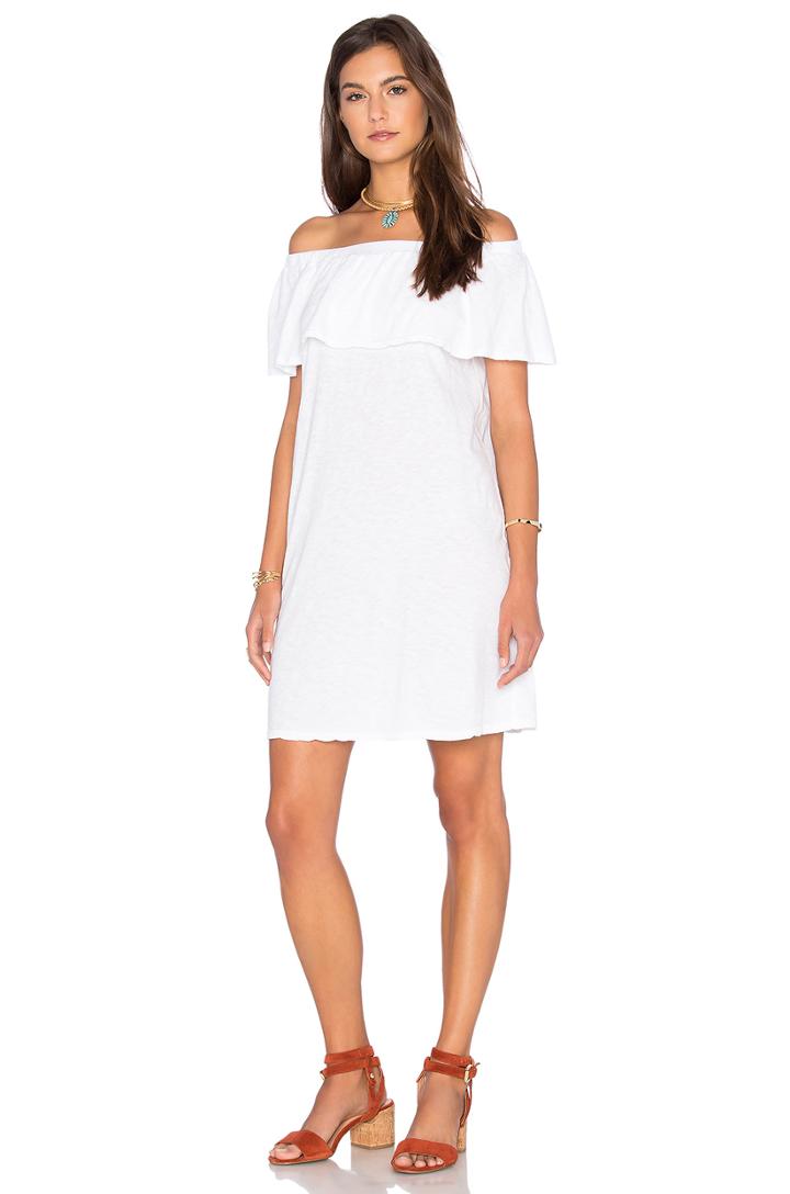 Ithaca Cotton Slub Off The Shoulder Dress