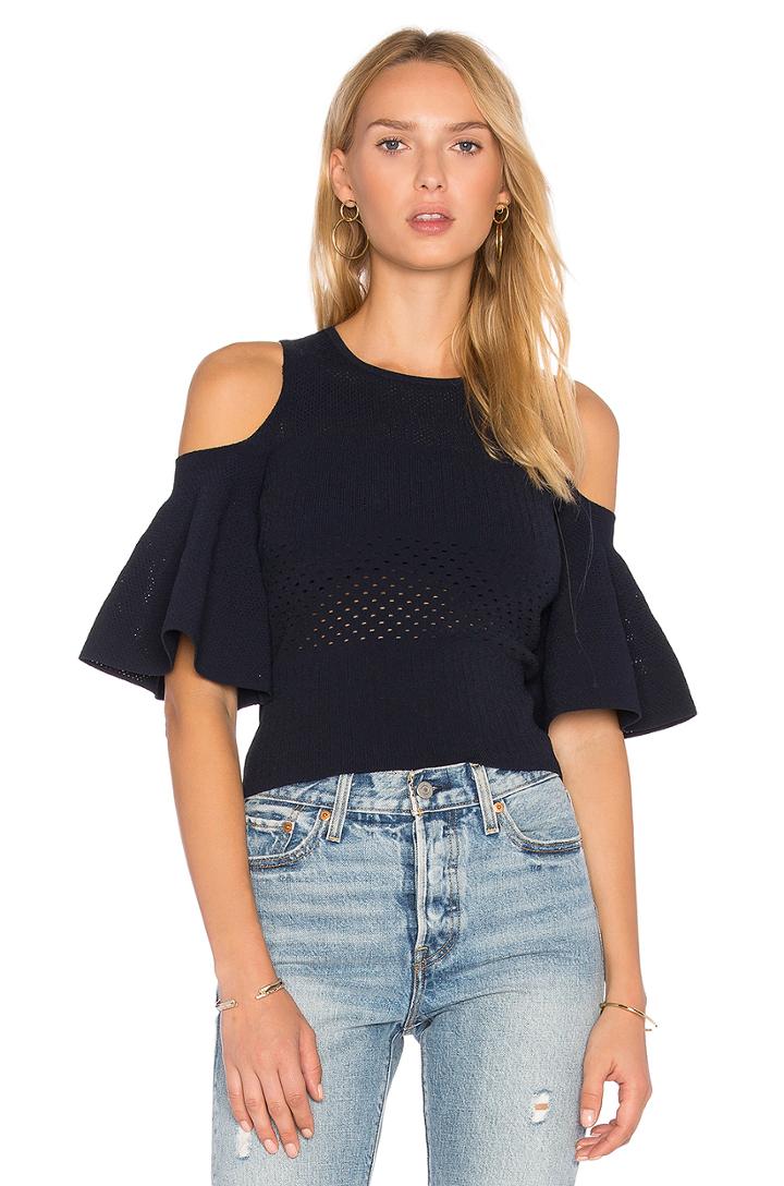 Crop Cold Shoulder Top