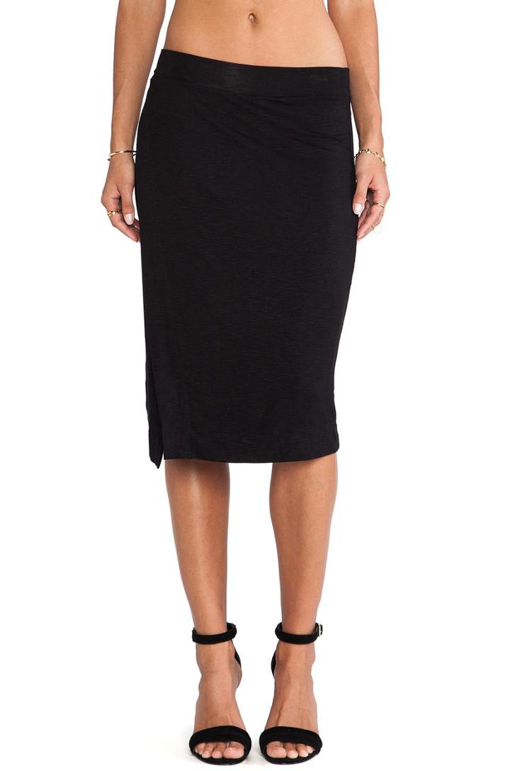 Side Slit Midi Skirt