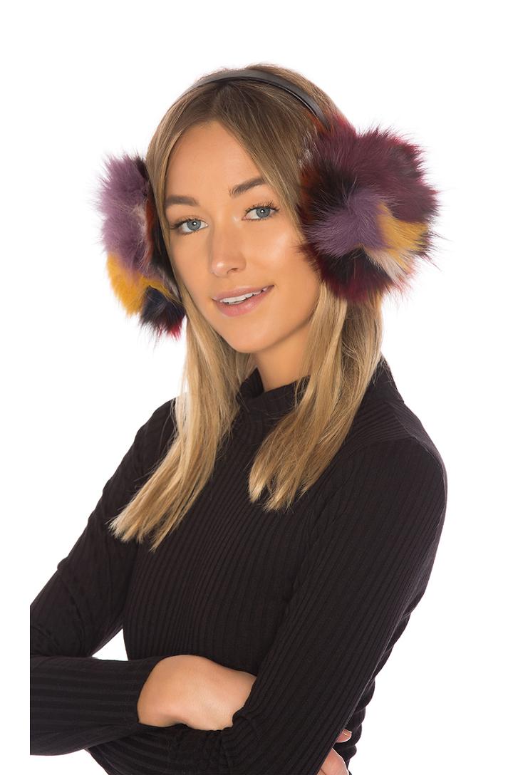 Luxe Earmuff With Fox Fur